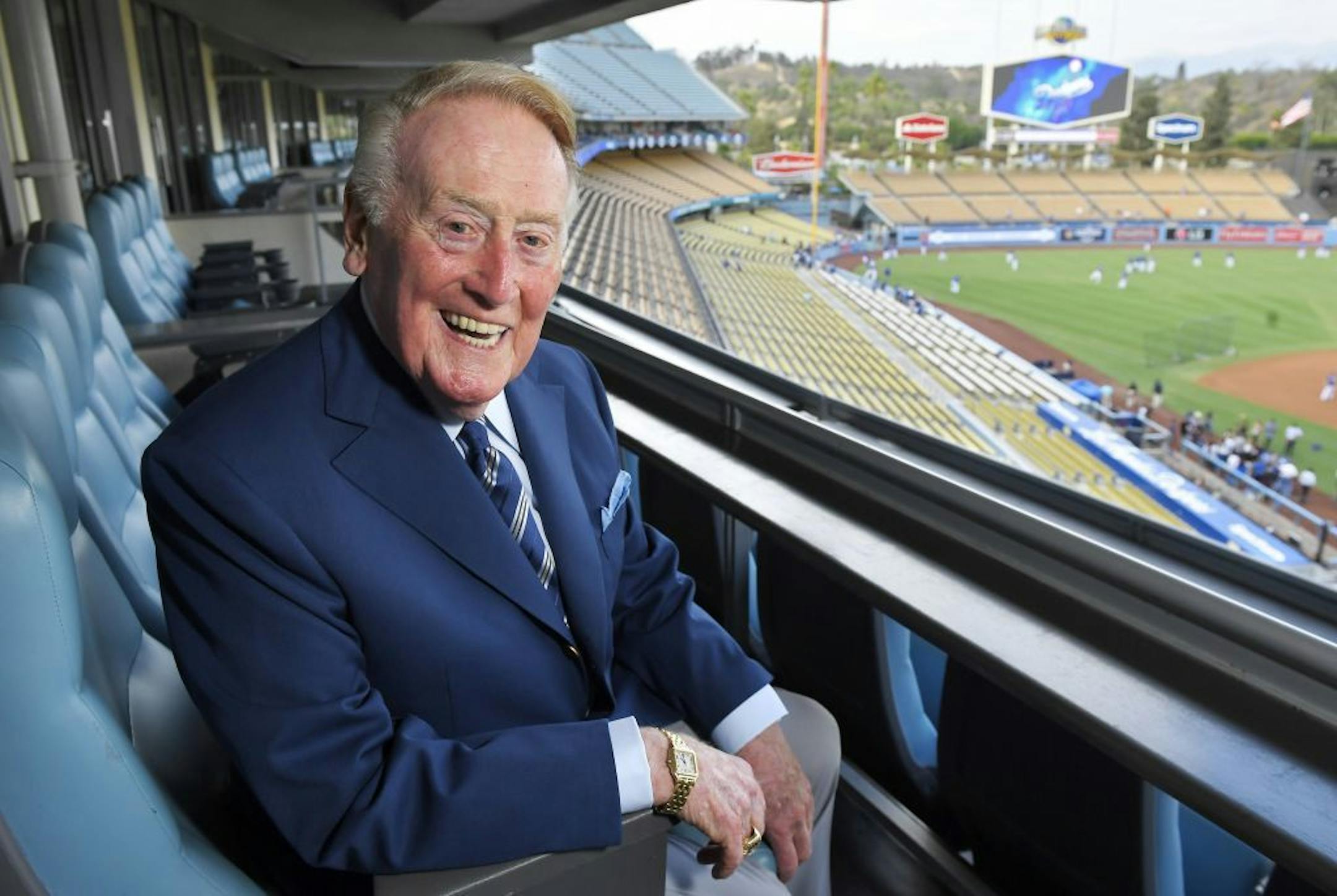 Hall of Fame broadcaster Vin Scully