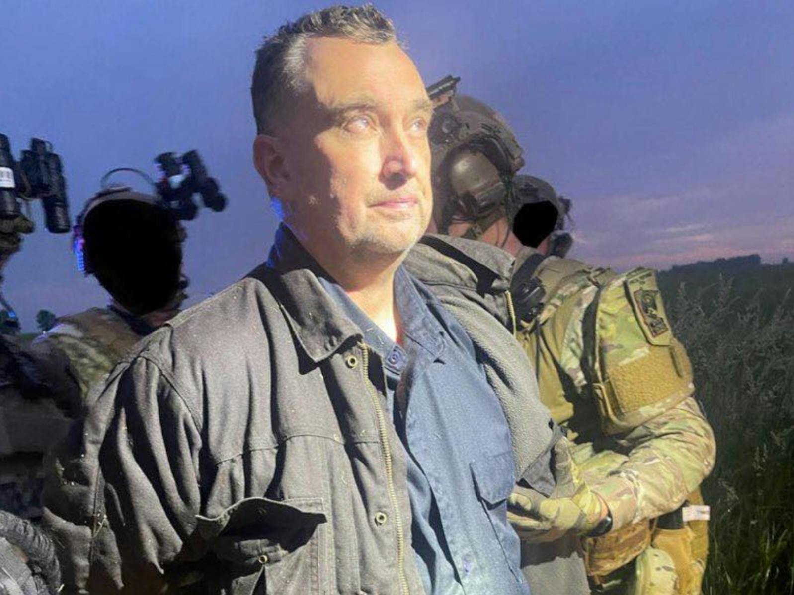 Vance Boelter is apprehended by Minnesota State Troopers in Sibley County Sunday night. 