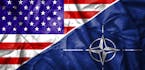 USA and NATO flag iStockphoto.com ORG XMIT: MIN1607211253220934