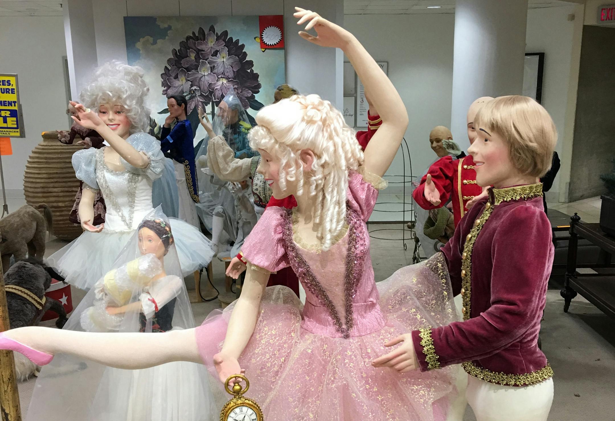 Macy�s is liquidating some of the many animatronic figures and props from decades of holiday shows. More than 20 figures are currently for sale for $200 to $1,500 each. Characters from Dickens Village (1960s), the Nutcracker (1973) Harry Potter (2000) and others were put out last week. Credit: John Ewoldt, STAR TRIBUNE 2/21/17