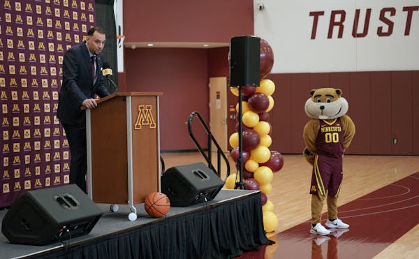 New Gophers men's basketball coach Ben Johnson was introduced to the media at a press conference at the U of M on Tuesday morning.