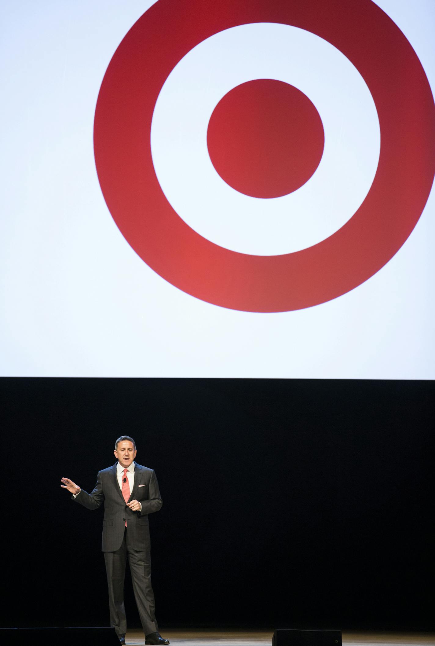 Brian Cornell, the CEO of Target, speaks at Target's annual Marketing Partner Summit at the Minneapolis Convention Center on Tuesday, August 11, 2015. ] LEILA NAVIDI leila.navidi@startribune.com /