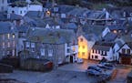 An early winter's evening in Port Isaac, Cornwall, England. iStock