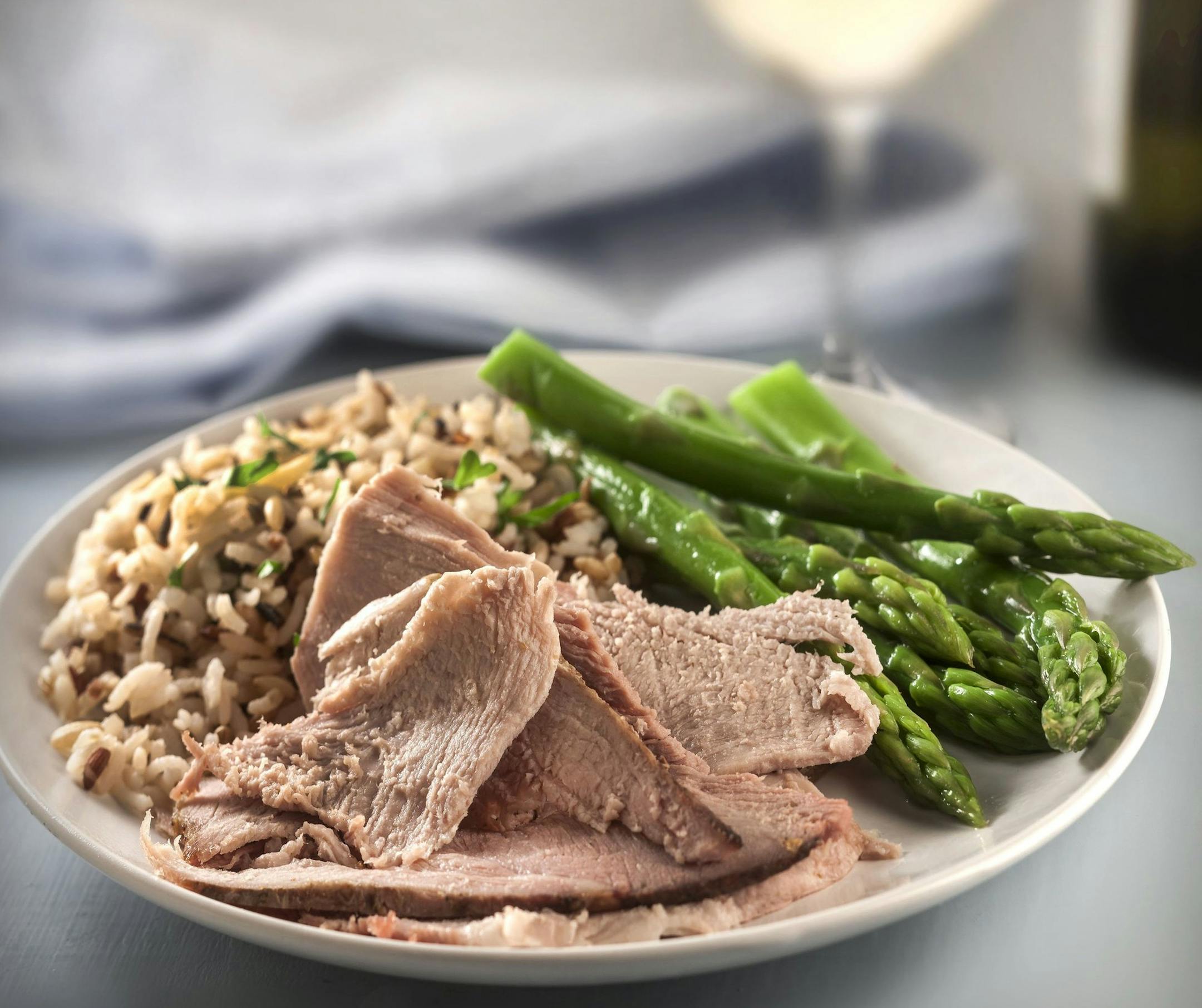 Day 1: cut slices of roast pork for dinner; serve with vegetables and starch of your choice. (Bill Hogan/Chicago Tribune/MCT) ORG XMIT: 1147689
