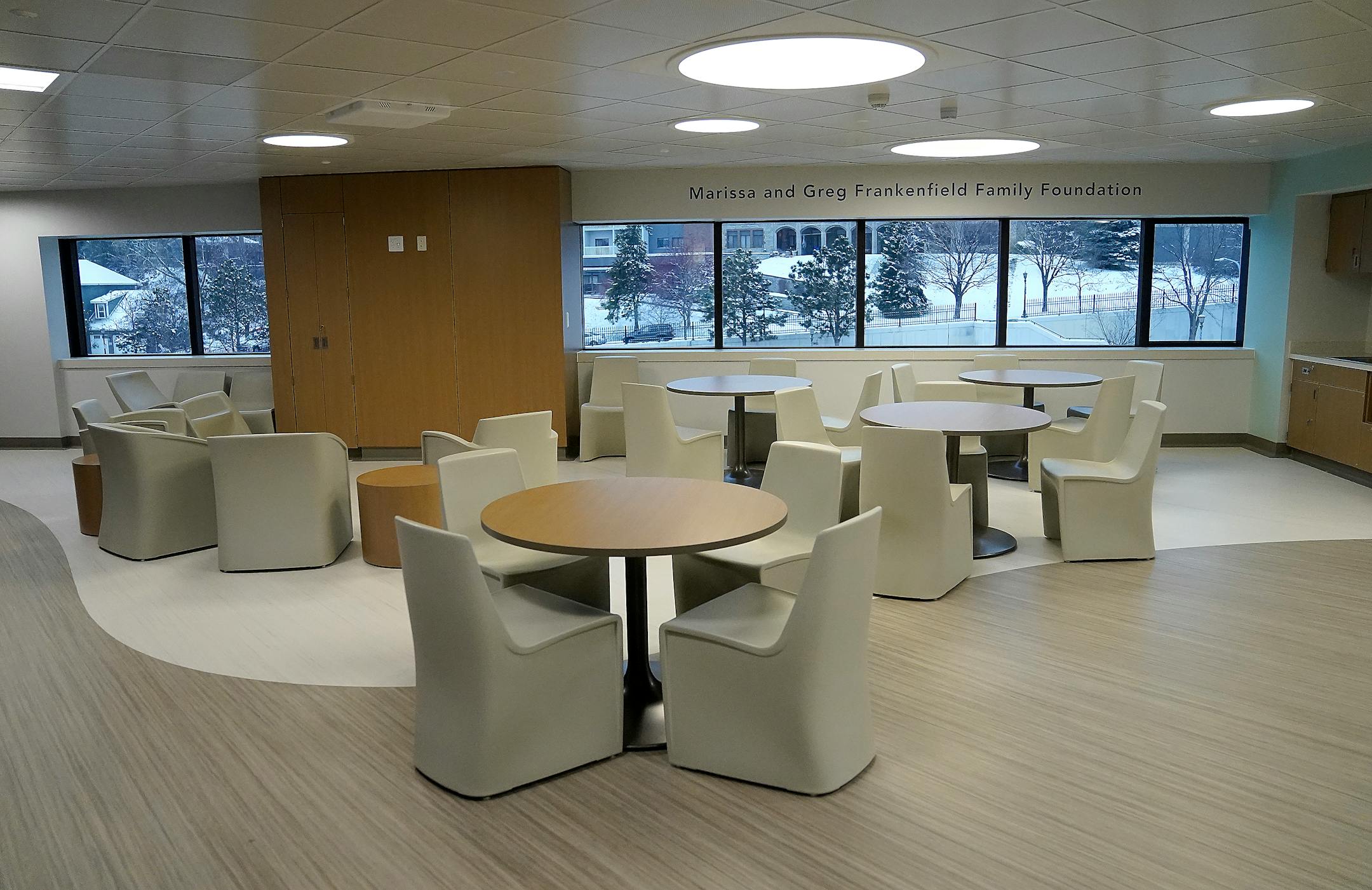 A common area at a new Children's Minnesota inpatient mental health unit for children.
