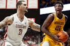 Washington State transfer Jack Wilson (left) and Gophers freshman Pharrel Payne (right) will have physical battles in practice this summer.