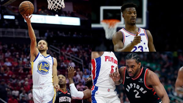 Three of the NBA's best teams — the Warriors, 76ers and Raptors — will be making their only visits to Target Center in the coming weeks. That mean