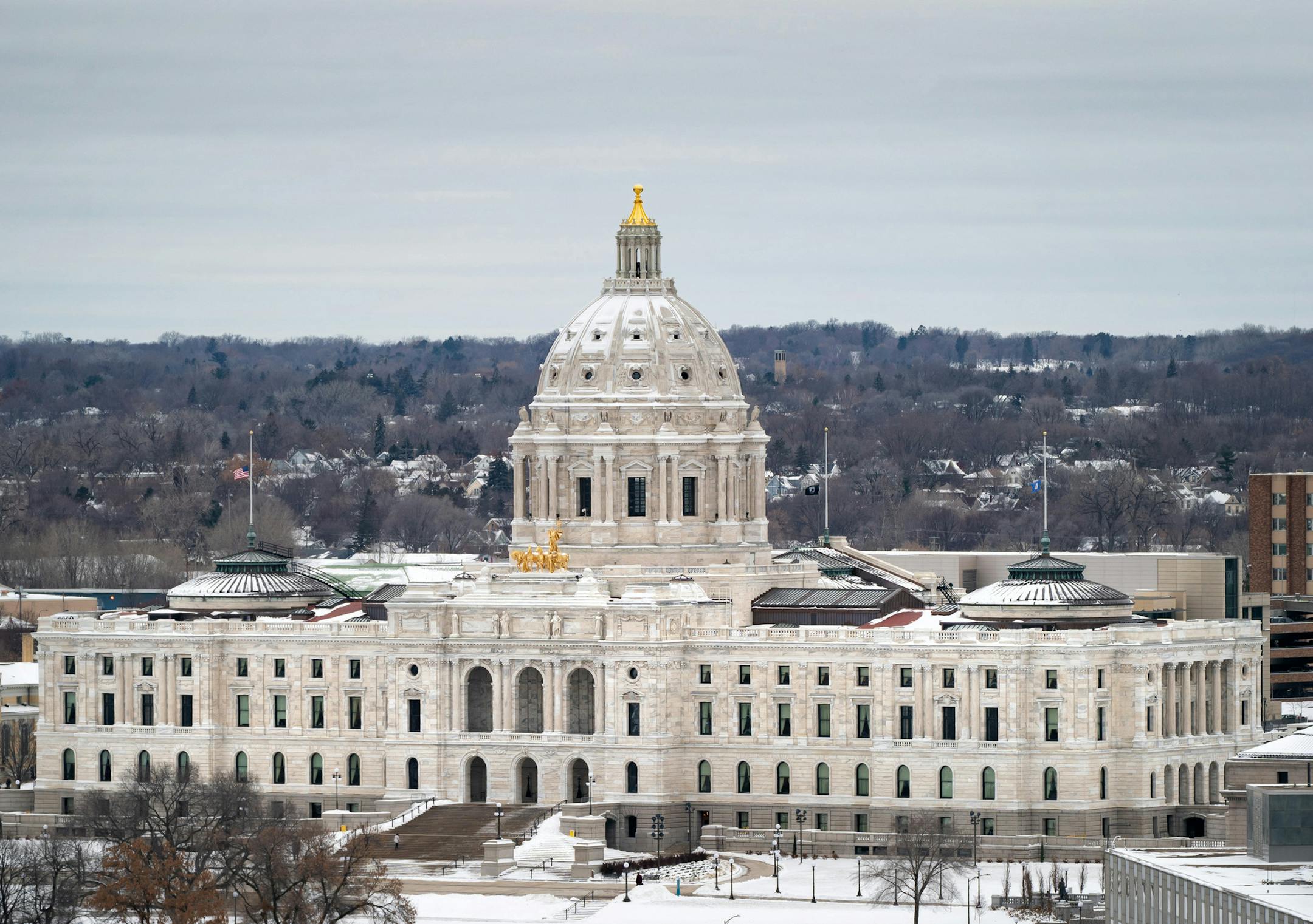 The Minnesota State Capitol as seen from downtown St. Paul. ] GLEN STUBBE • glen.stubbe@startribune.com Monday, December 3, 2018 EDS, available for any appropriate use.