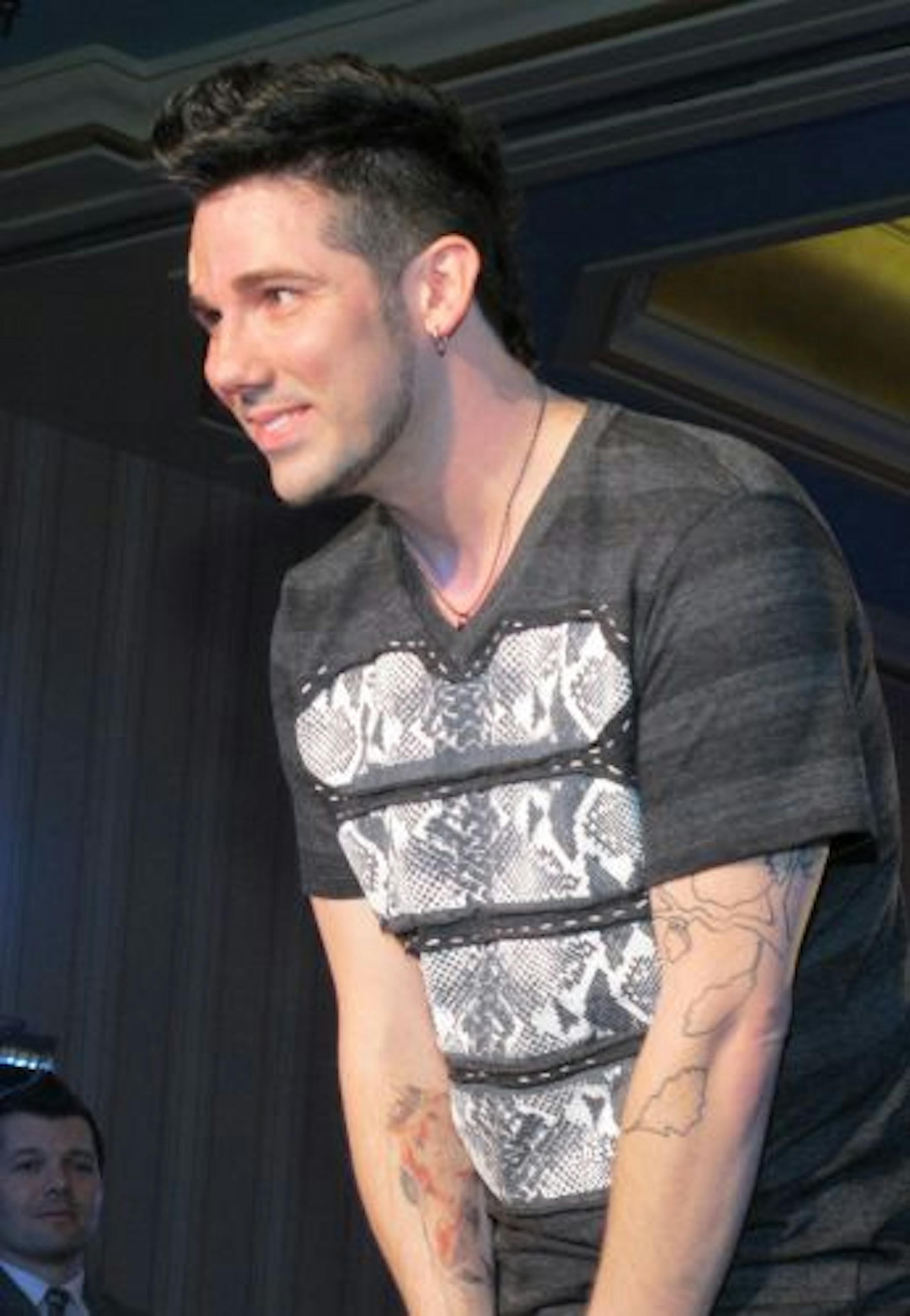 Christopher Straub of "Project Runway" after his Premier Runway Show at St. Paul Hotel.