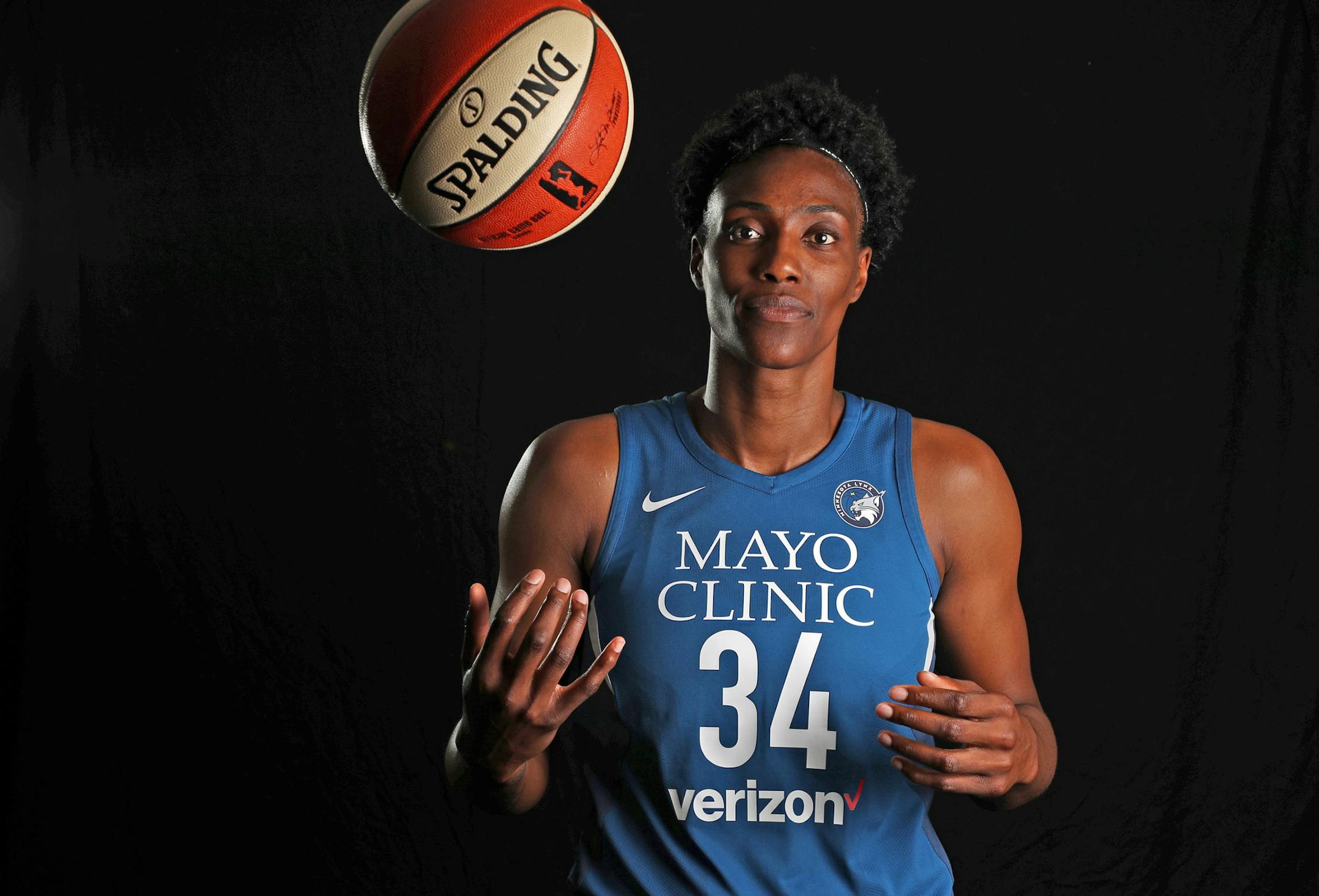Minnesota Lynx center Sylvia Fowles (34). ] ANTHONY SOUFFLE • anthony.souffle@startribune.com The Minnesota Lynx WNBA team held a media day Wednesday, May 16, 2018 at the Target Center in Minneapolis.