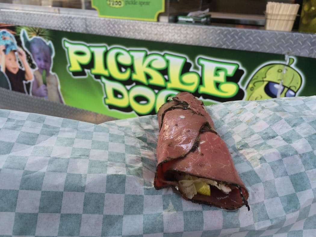 The Reuben Pickle Dog at Pickle Dog.