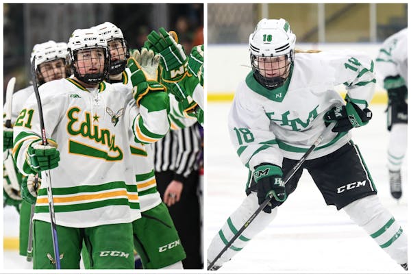 Bobby Cowan of Edina and Chloe Boreen of Hill-Murray are each headed to St. Thomas for college hockey.