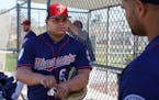 Where's my glove? Cruz in Twins outfield today, Astudillo catching