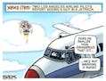 Sack cartoon: Pilots report 'guy in jetpack'