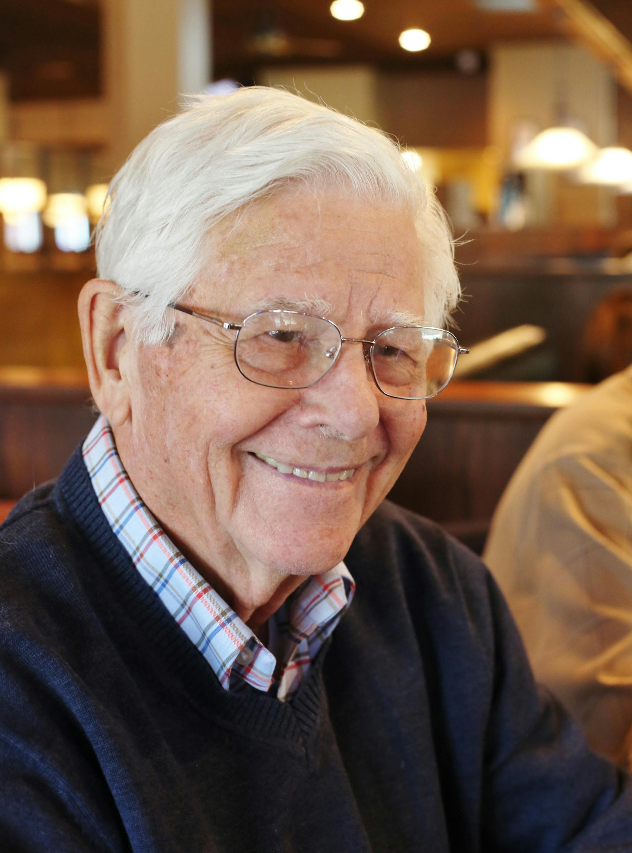 Roger Heegaard, 86, of Bloomington, is a retired investment banker. Photo by Gina Kelly, Special to the Star Tribune.