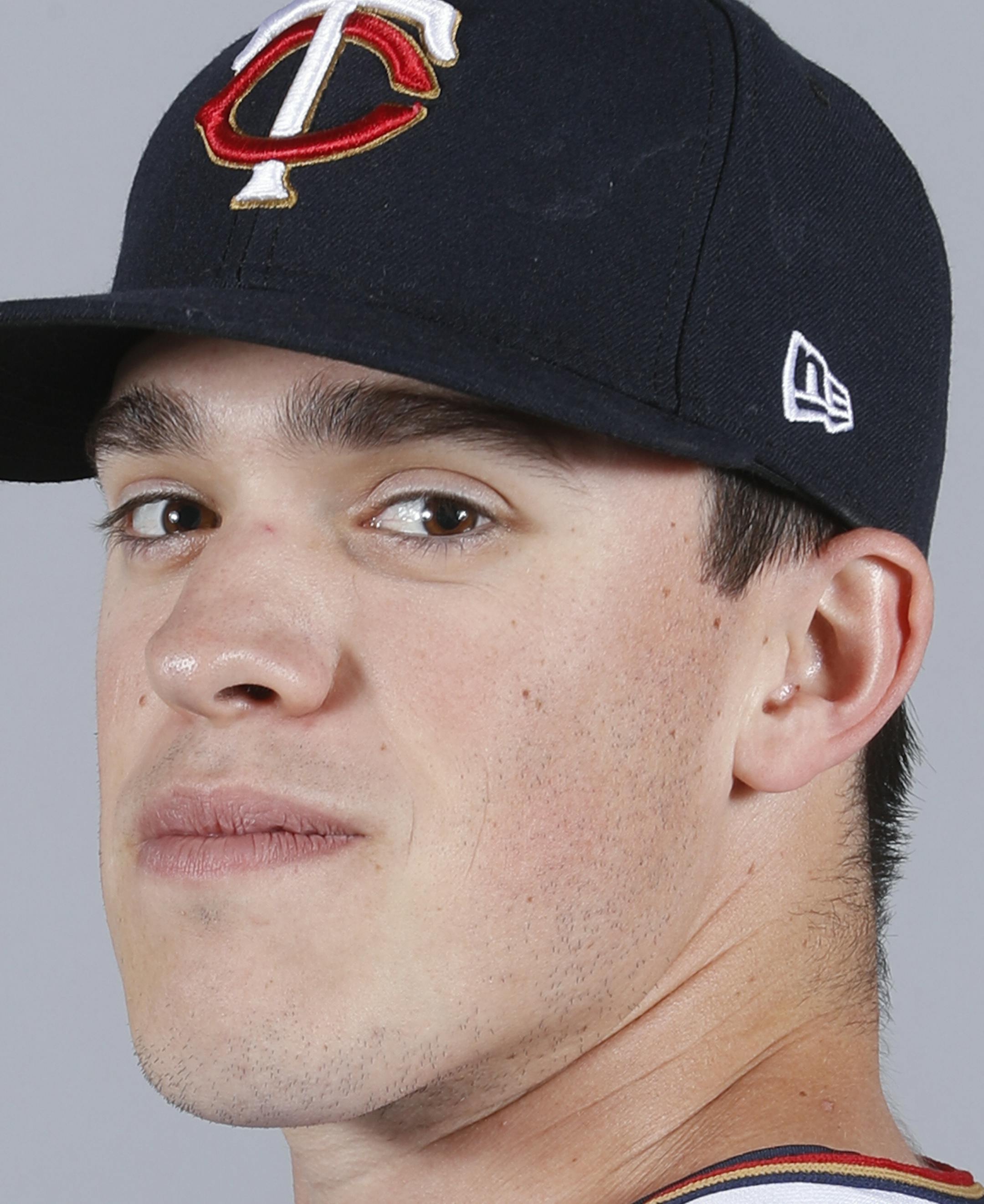 This is a 2018 photo of Trevor Hildenberger of the Minnesota Twins baseball team. This image reflects the 2018 active roster as of Wednesday, Feb. 21, when this image was taken. (AP Photo/John Minchillo)