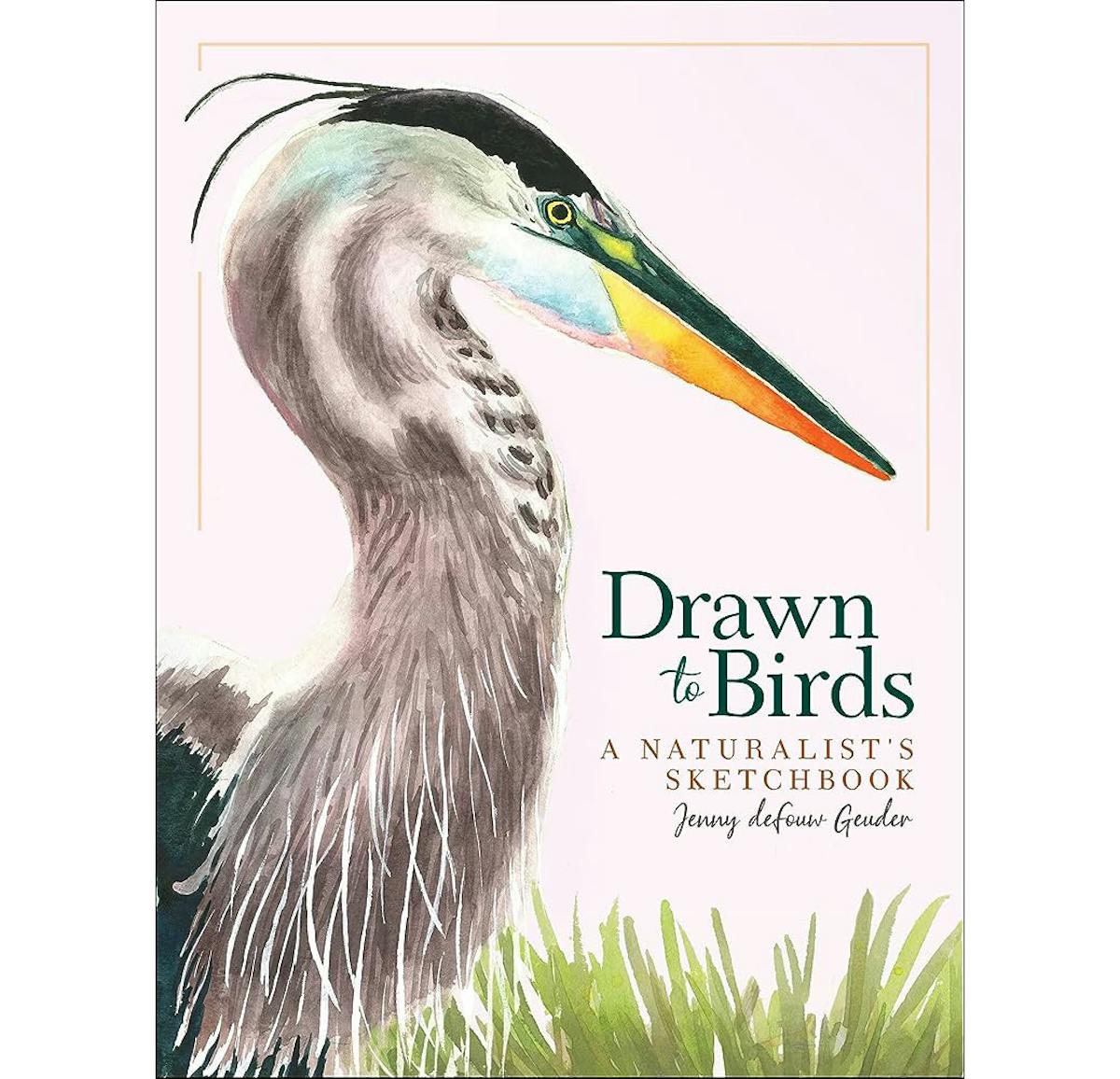 Cover image of “Drawn to Birds, A Naturalist’s Sketchbook,” by Jenny deFouw Geuder, Adventure Publications