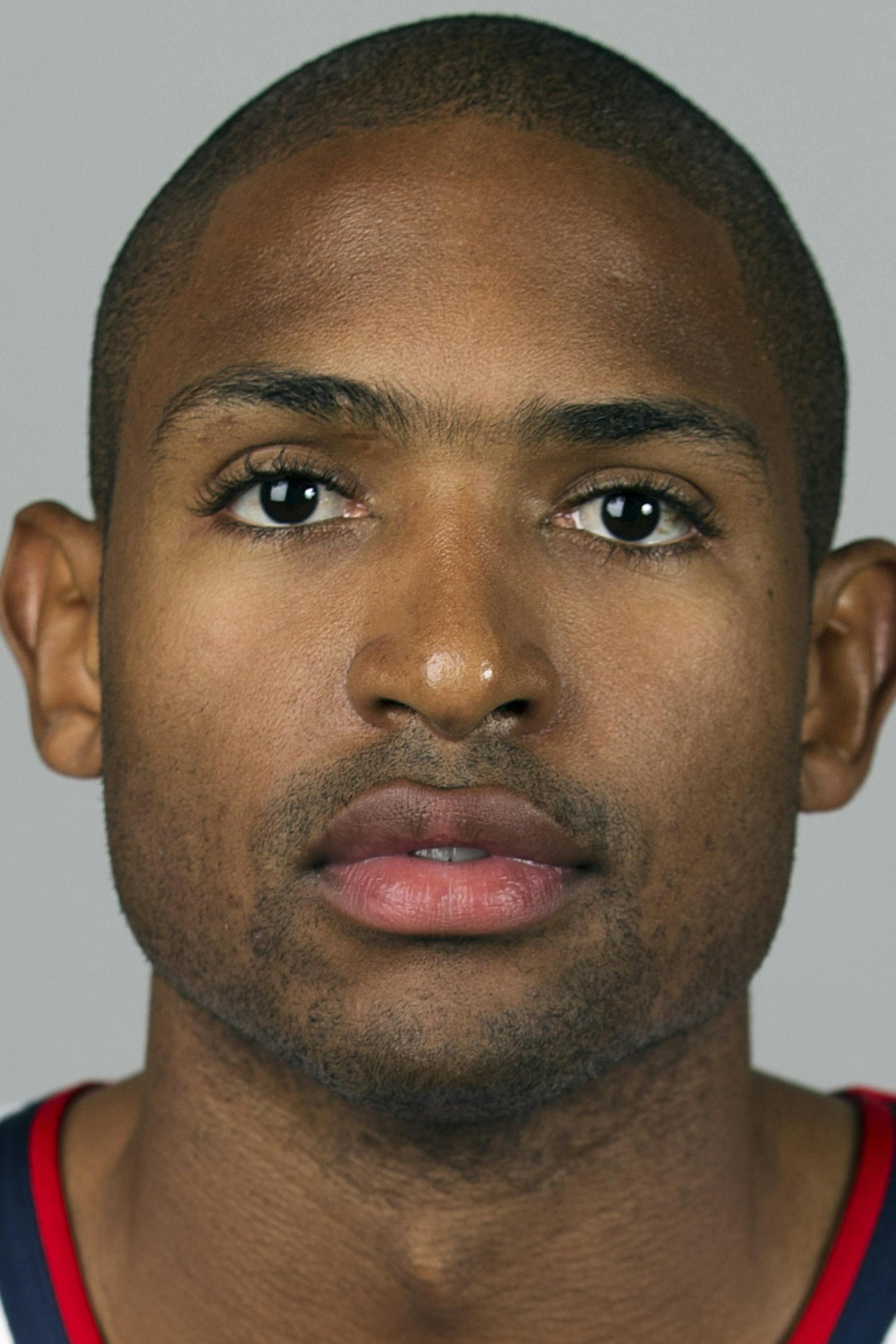 Atlanta Hawks' Al Horford, of the Dominican Republic, poses for a photo at NBA basketball media day, Monday, Sept. 29, 2014, in Atlanta. (AP Photo/David Goldman) ORG XMIT: GADG102