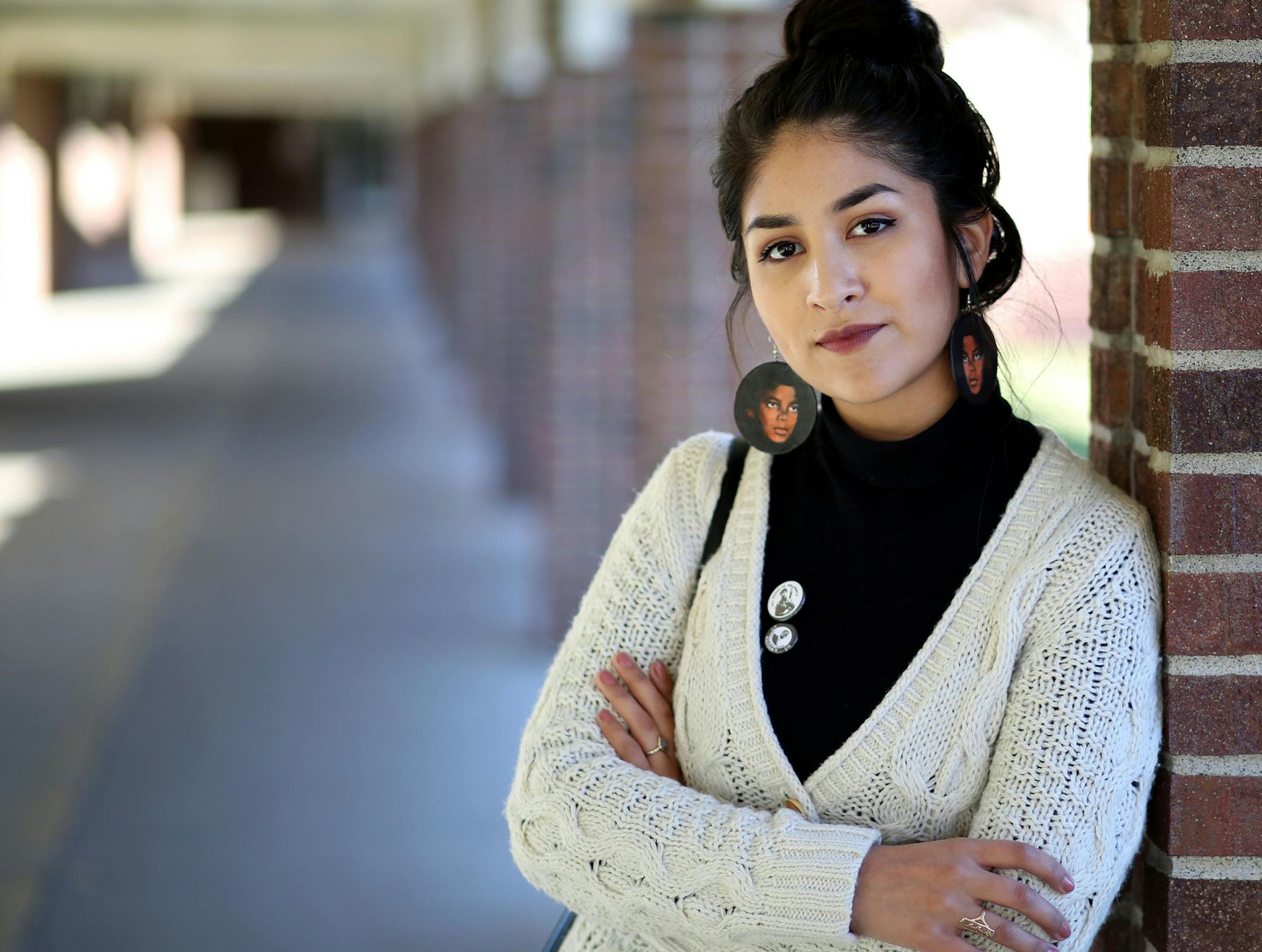 Jocelyn Hernandez, 19, came to the United States with her parents as a baby. She qualified for a program that offers work permits and exemption from deportation for those who immigrated as children. The program might end under President-elect Donald Trump.