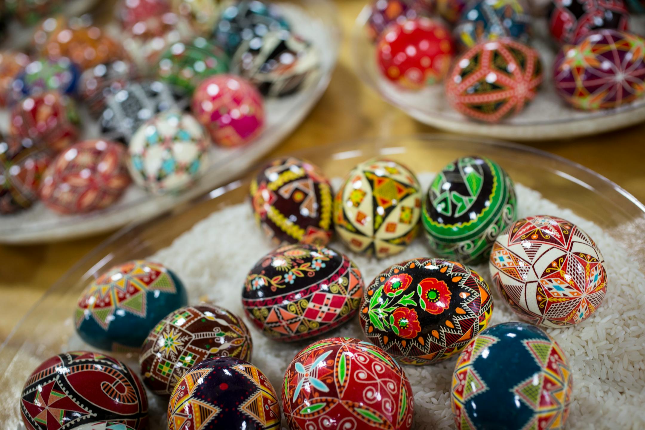 Luba Perchyshyn's eggs at The Ukrainian Gift Shop in Minneapolis, Minn., on Thursday, March 26, 2015. ] RENEE JONES SCHNEIDER � reneejones@startribune.com