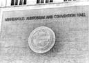 The Great Seal of Minneapolis decorates the east wall of the "new auditorium" in early 1967.