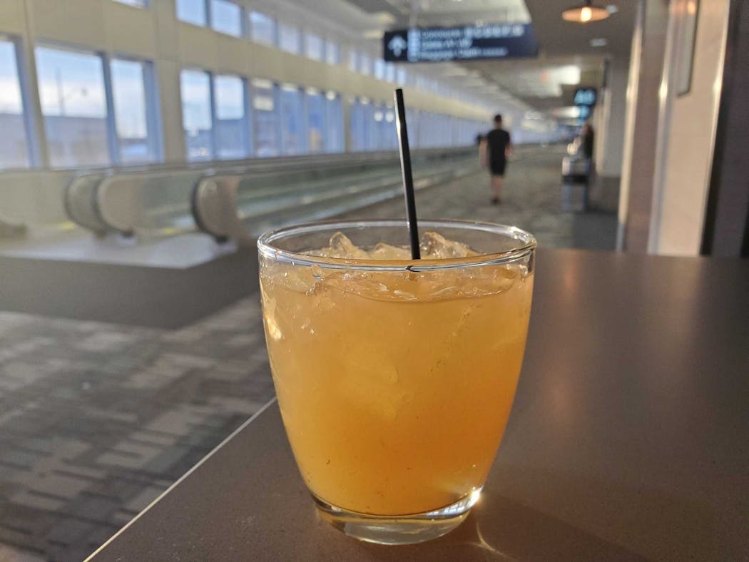 A screwdriver from the Cocktail Room at 18th and Central, in MSP Airport's Concourse A.