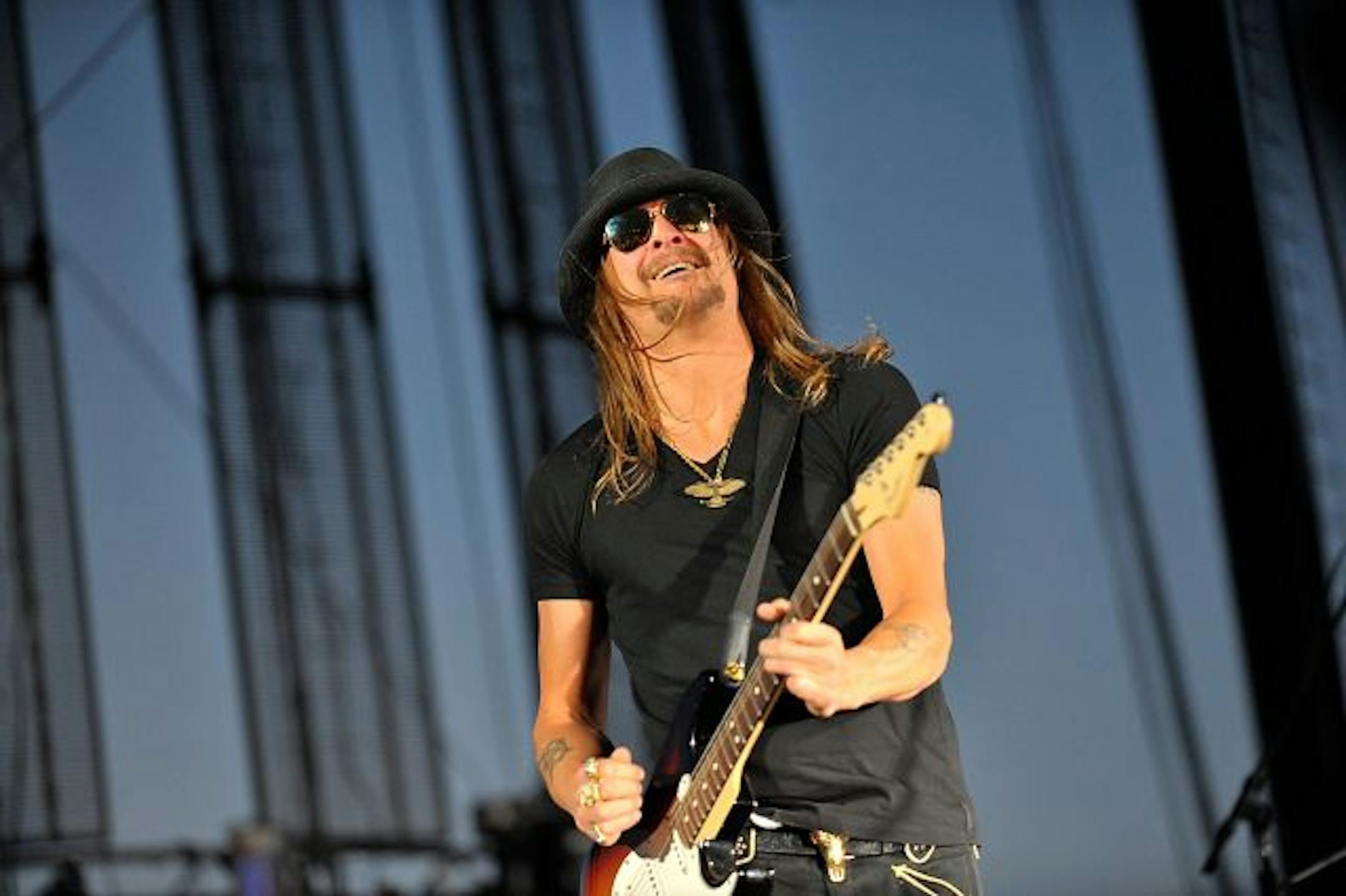 Musician Kid Rock performs onstage during day two of California's Stagecoach Country Music Festival held at the Empire Polo Club on April 26, 2009 in Indio, California.