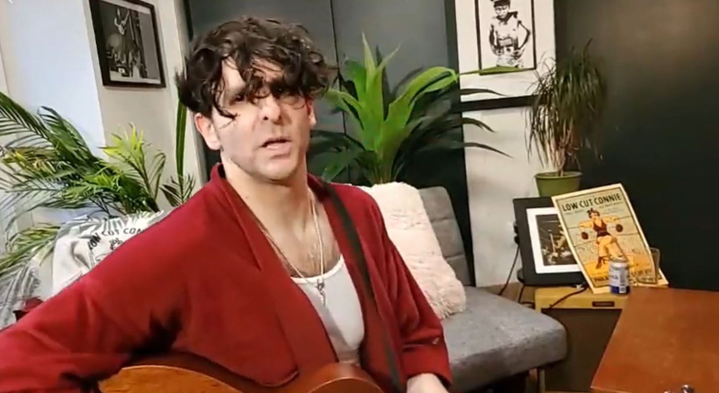 Screenshot from Low Cut Connie's livestreamed performance.