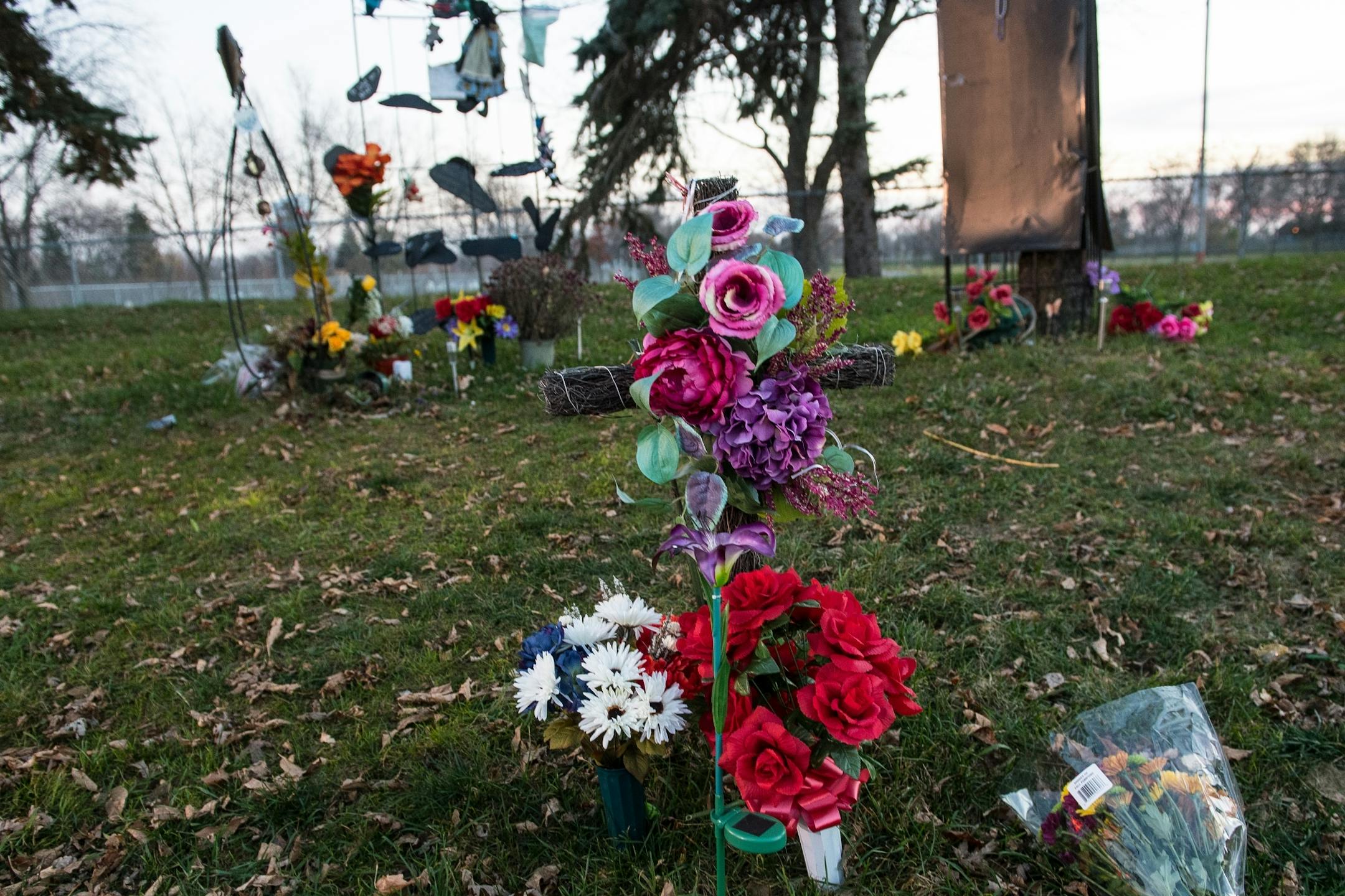 Philando Castile's memorial near where he was shot by St. Anthony police officer Jeronimo Yanez on Larpenteur Avenue in Falcon Heights, in a file photo taken past year.