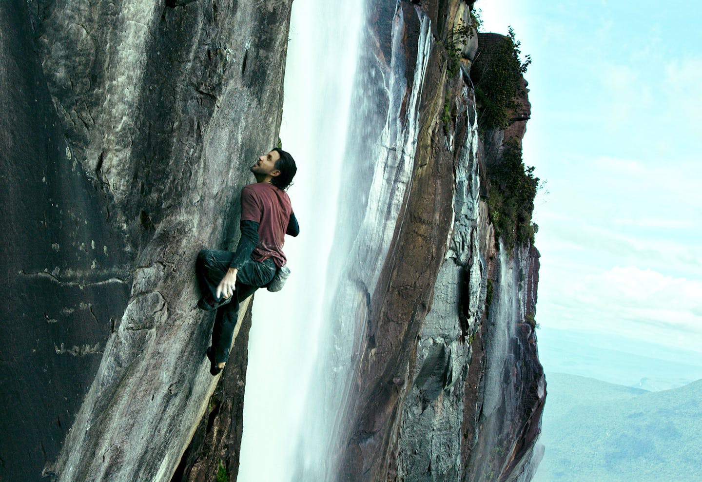 In this image provided by Warner Bros. Entertainment Inc., Edgar Ramirez plays Bodhi in a scene from "Point Break." In a remake of the 1990s cult classic "Point Break," extreme sports of every kind, not just surfing, take center stage and the filmmakers used athletes, not stuntmen, to make the scenes as realistic as possible. (Warner Bros. Entertainment Inc. via AP)