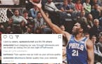 Burn! Towns roasted — twice — on social media by Embiid