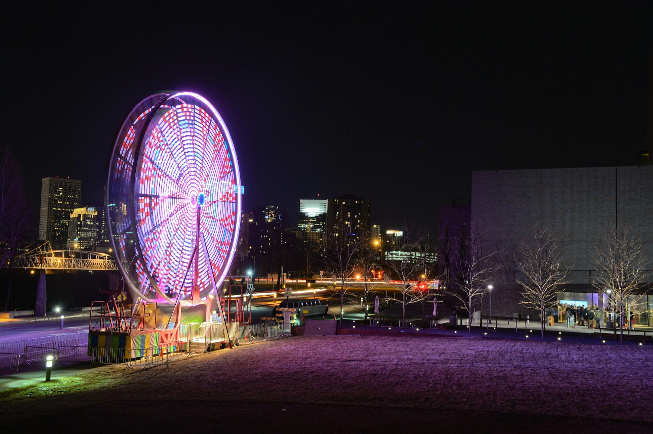 The Walker Art Center brought a ferris wheel to the late-night launch party of International Pop- the newest exhibit featuring 175 works by more than 100 artists representing 20 countries.