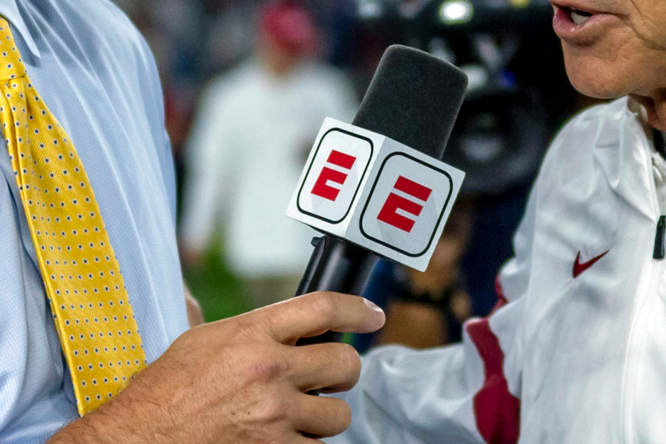 ESPN announced layoffs of 300 employees Thursday.