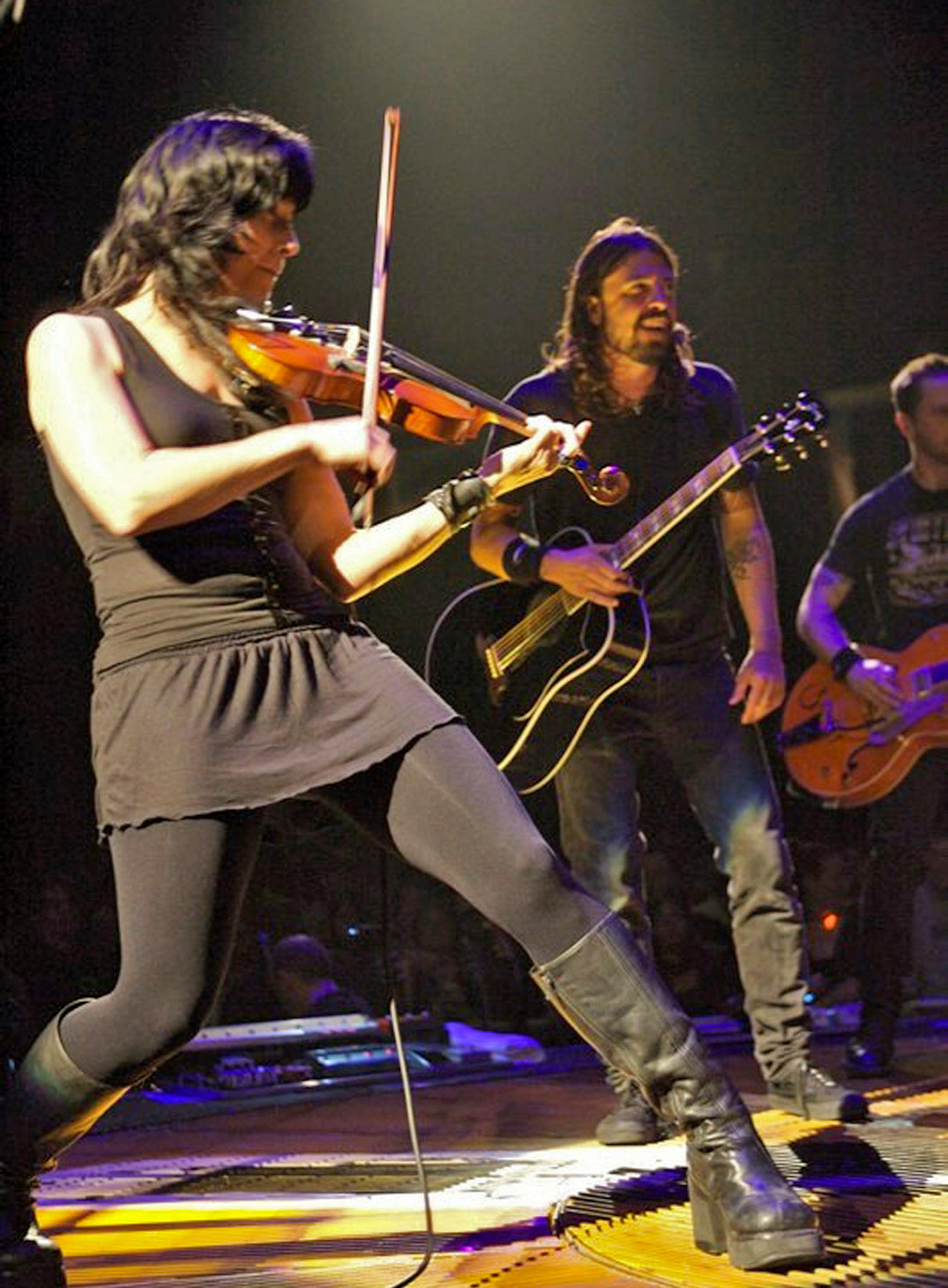 photo credit: Jack Butler Jessy Greene on tour with the Foo Fighters