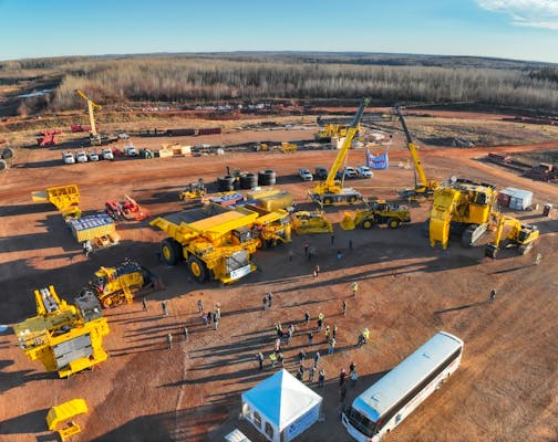 (Mesabi Metallics) welcomed more than 600 visitors from across the region to its Fall Open House on Tuesday, November 18, offering the public a behind-the-scenes look at Minnesota’s newest and most advanced taconite mining operation and an up-close look at Minnesota’s largest mining trucks.

During the event, guests toured the Mesabi project site, met the company’s engineers and saw some of the largest mining equipment in the world—including the 400-ton 980E-5 Komatsu haul trucks, the largest ever to operate in Minnesota.