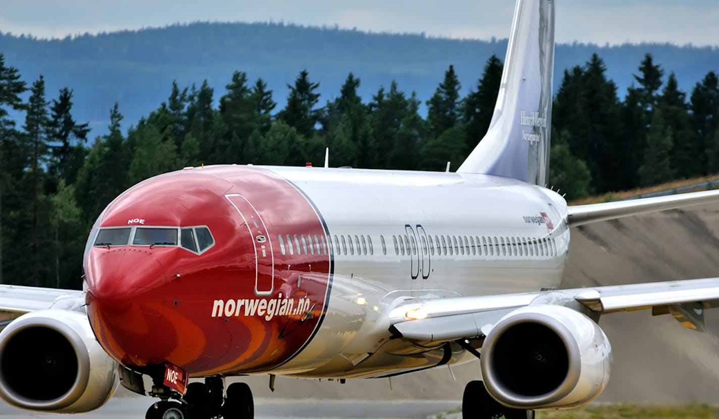 A Norwegian Air Shuttle plane.