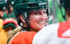 Krissy Wendell-Pohl practiced with the Wild in 2017