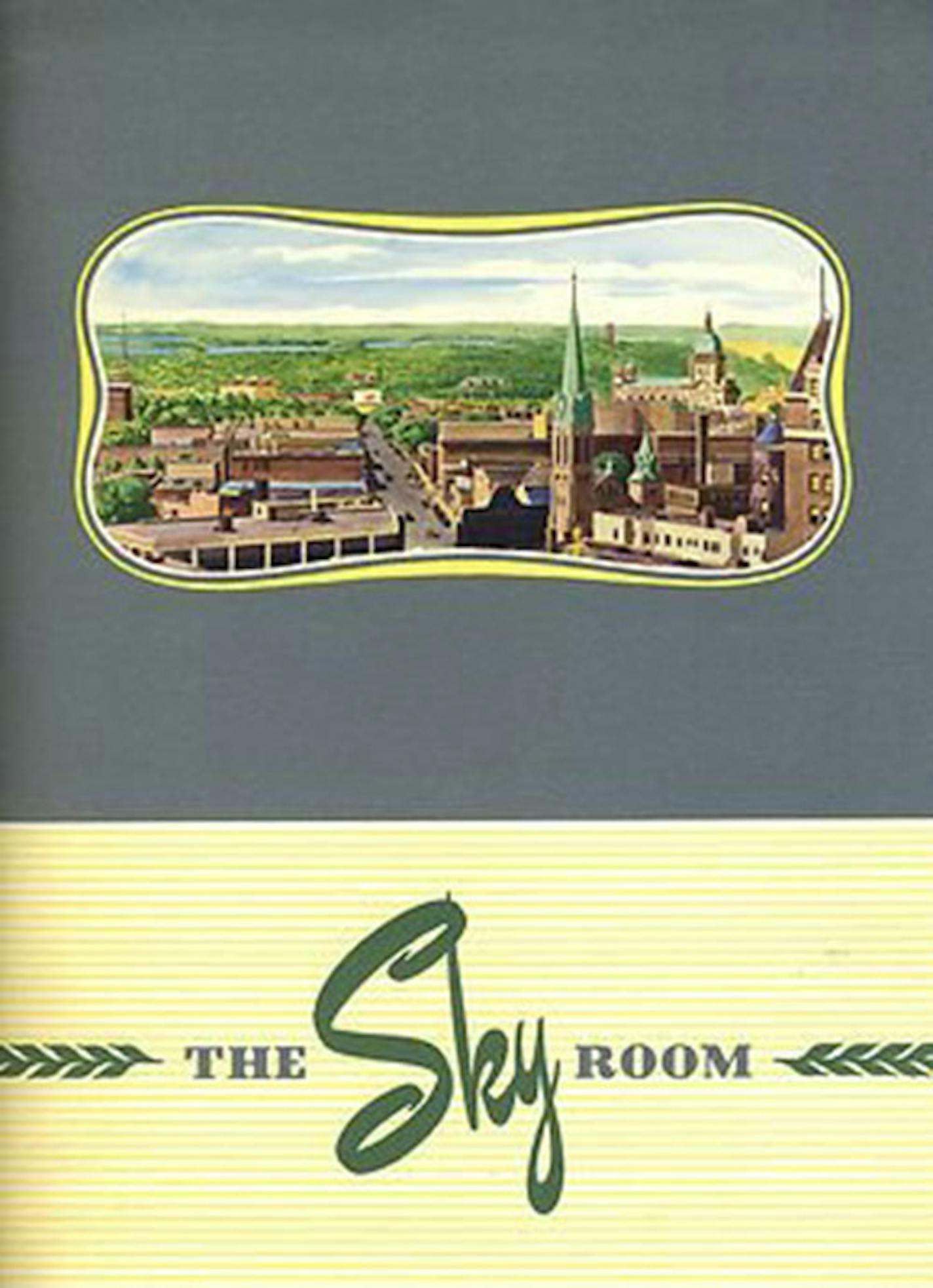 Amazon
A 1949 menu from the Sky Room.