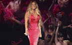 Mariah Carey performs "With You" at the American Music Awards on Tuesday, Oct. 9, 2018, at the Microsoft Theater in Los Angeles. (Photo by Matt Sayles