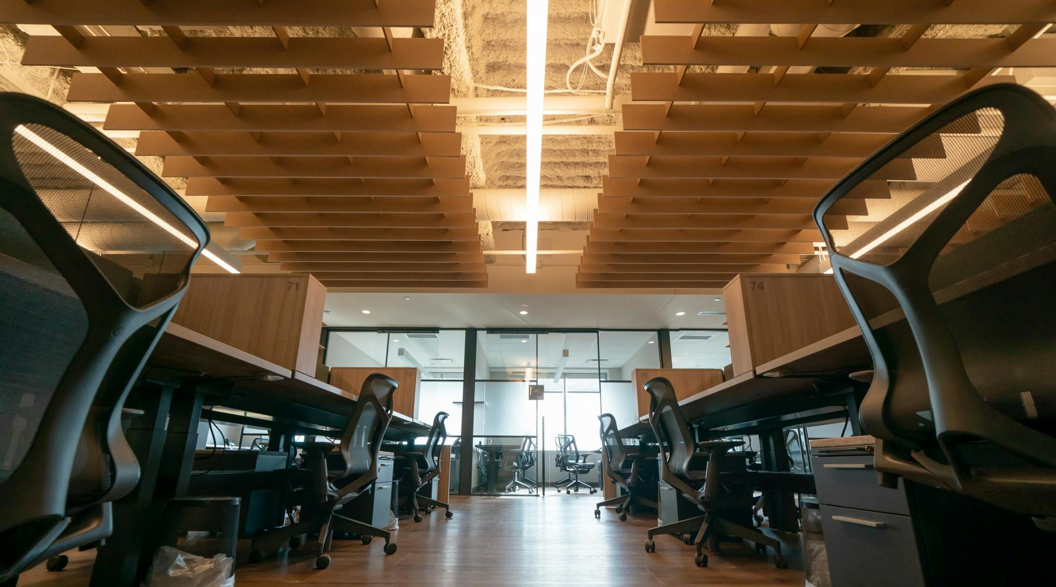 Open resident area with dedicated desks and office resident areas.