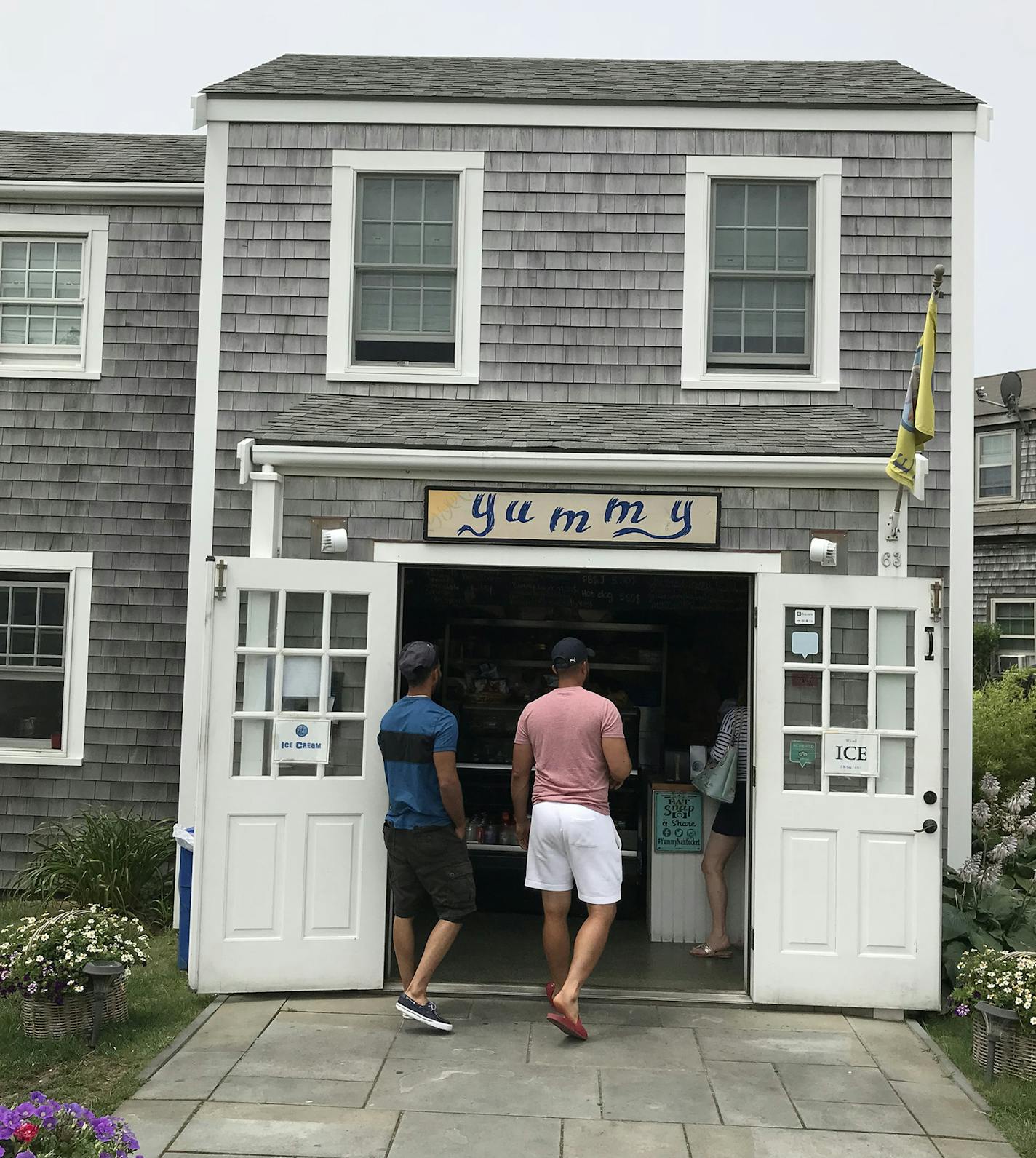 The weathered siding that is a hallmark of Nantucket adorns the casual eatery, Yummy. Kerri Westenberg/kwestenberg@startribune.com