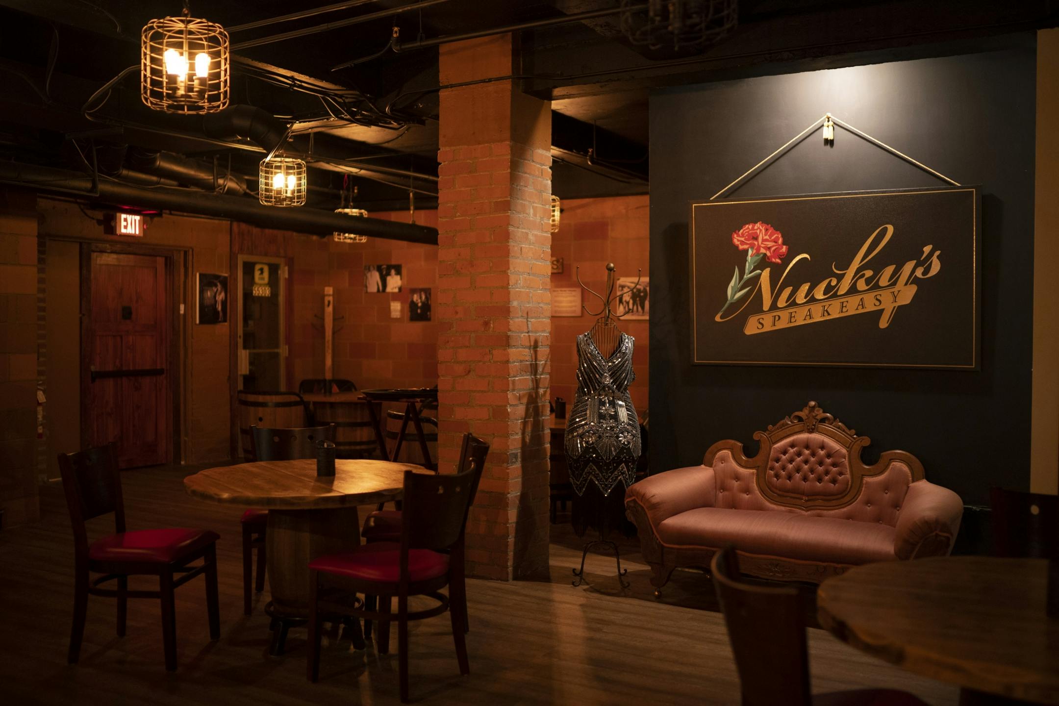 The main room of Nucky's Speakeasy.