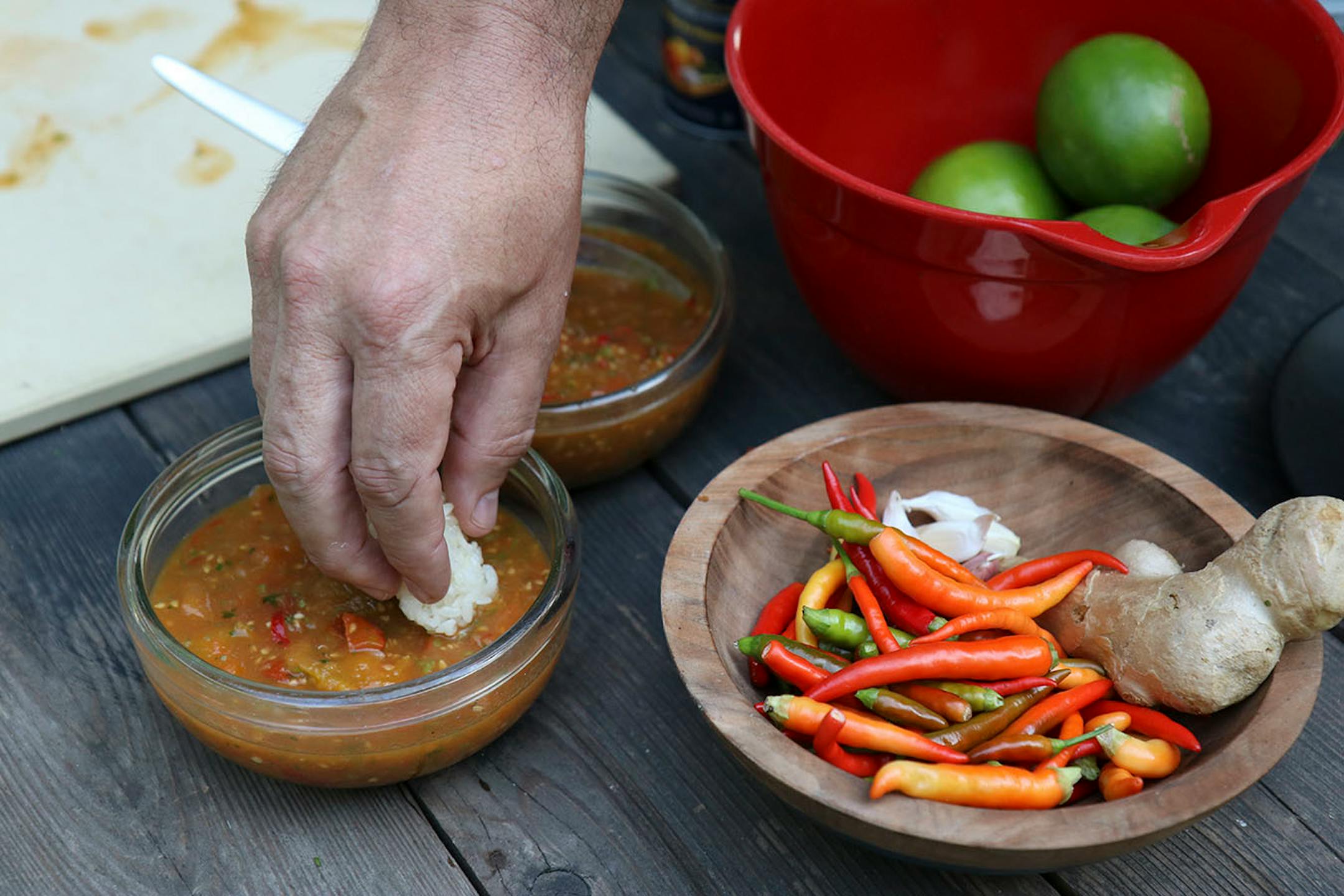 Thai Chile Roasted Tomato Sauce is ready for a taste.