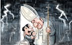 Sack cartoon: The pope and immigration
