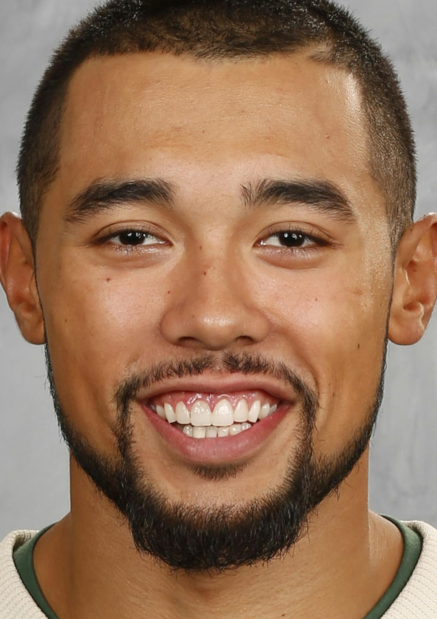 ST. PAUL, MN - SEPTEMBER 22: Matt Dumba #24 of the Minnesota Wild poses for his official headshot for the 2016-2017 season on September 22, 2016 at the Xcel Energy Center in St. Paul, Minnesota. (Andy King/NHLI via Getty Images) *** Local Caption *** Matt Dumba ORG XMIT: 670947917