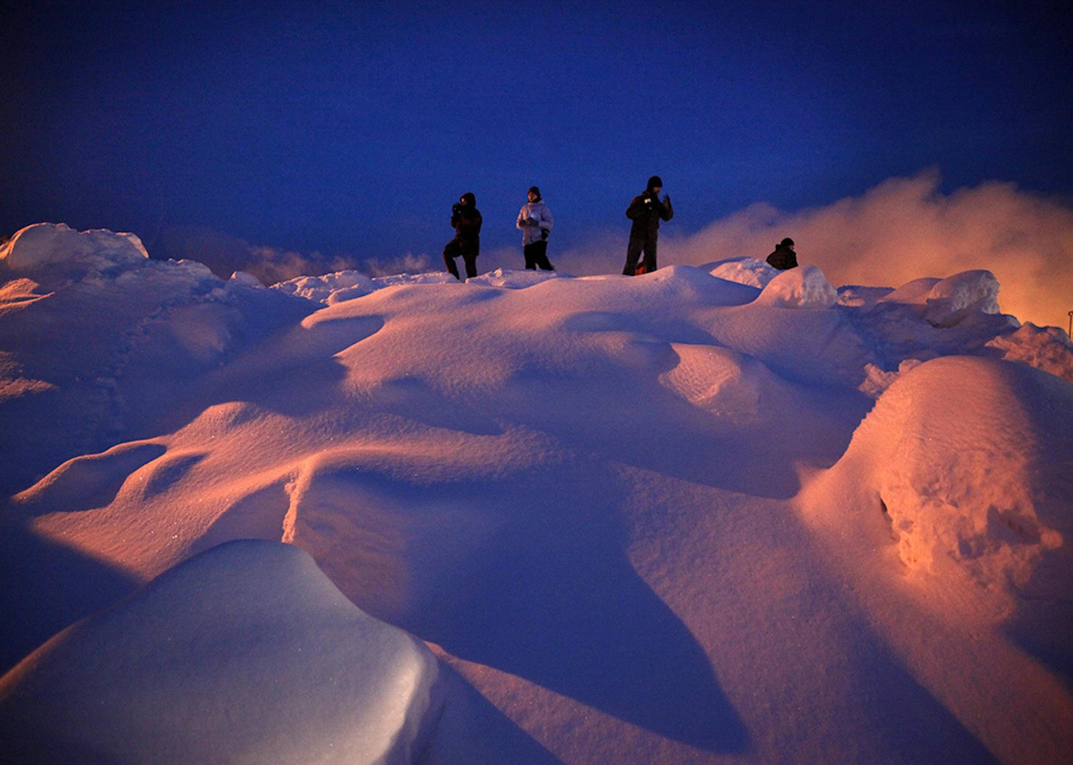 Even snow can be colorful in the right light. BRIAN PETERSON