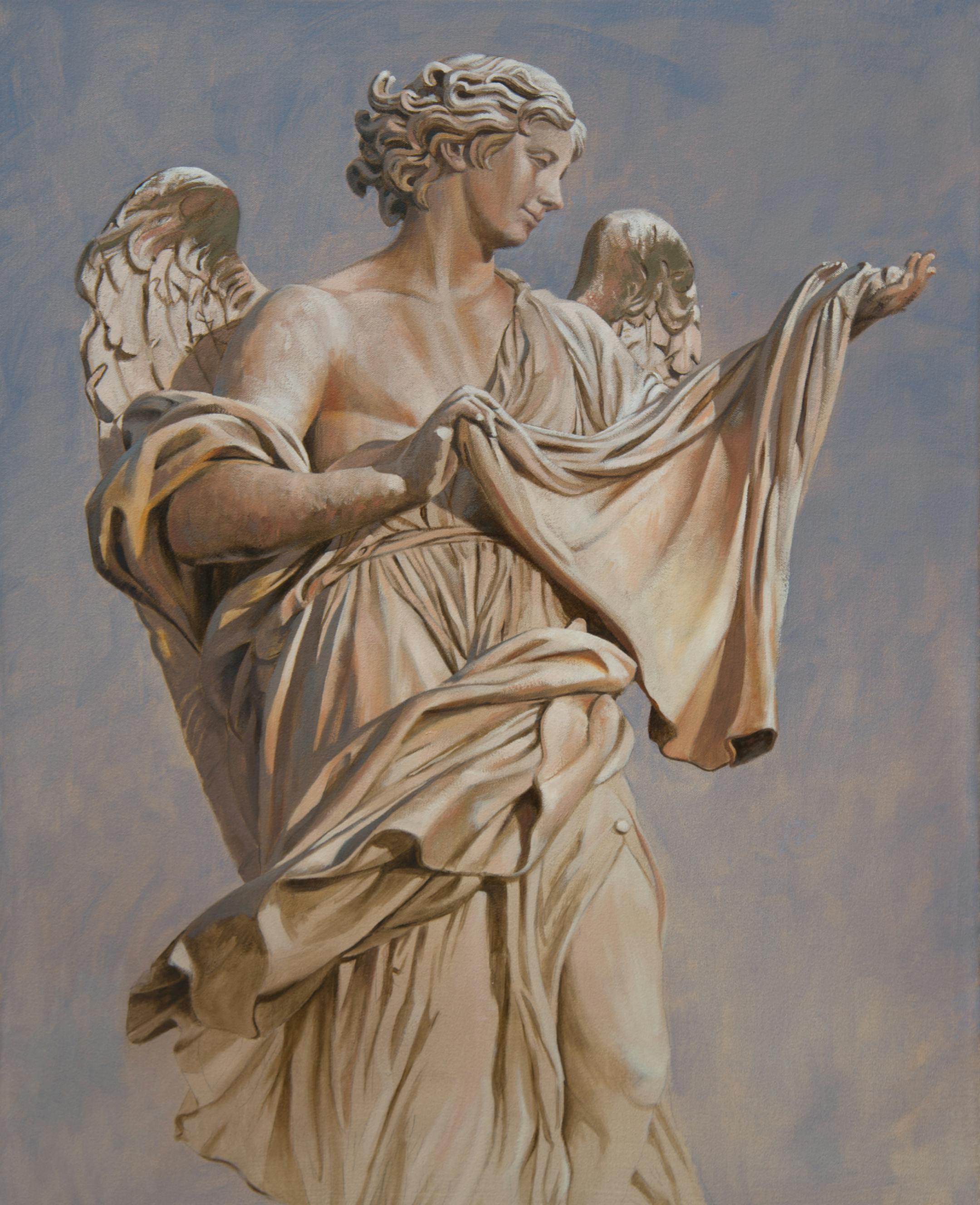 Provided by Groveland Gallery Charles Lyon painting ìAngel with Sudariumî