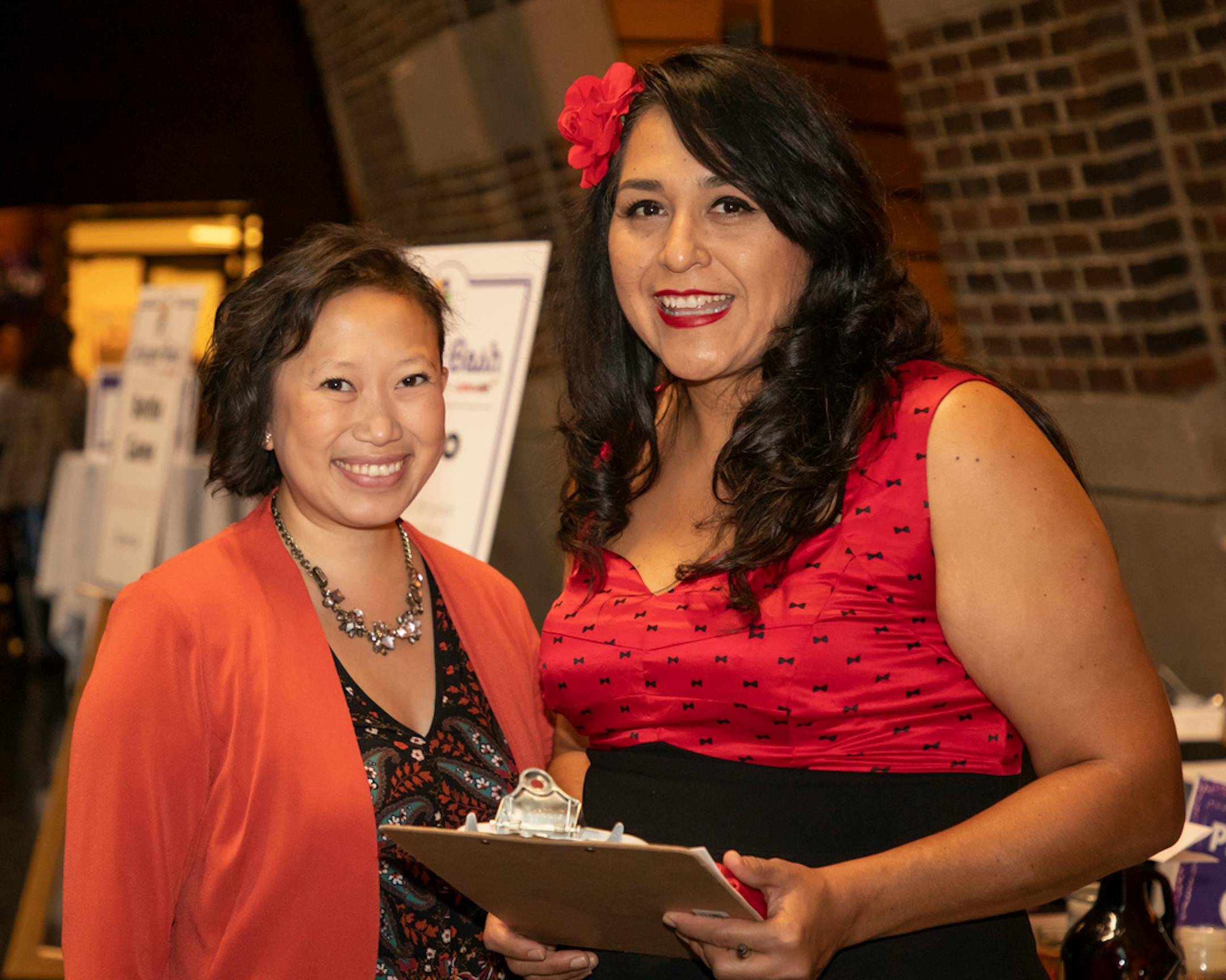 Lyncy Yang and Maria Bonilla at the 2019 Hunger Bash.