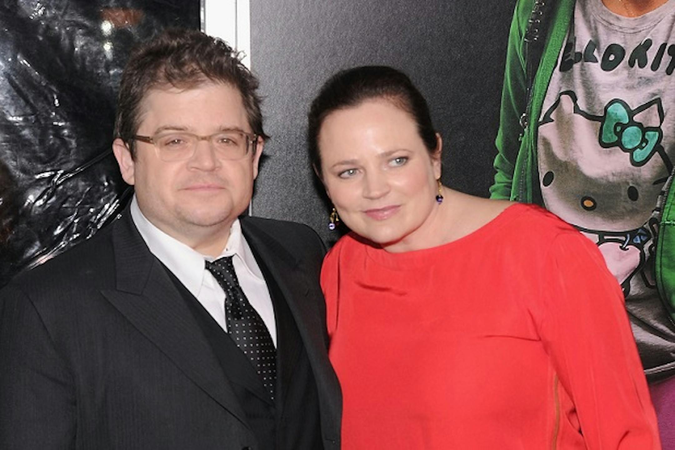 Patton Oswalt and wife Michelle McNamara attend a premiere in 2011 in New York City.