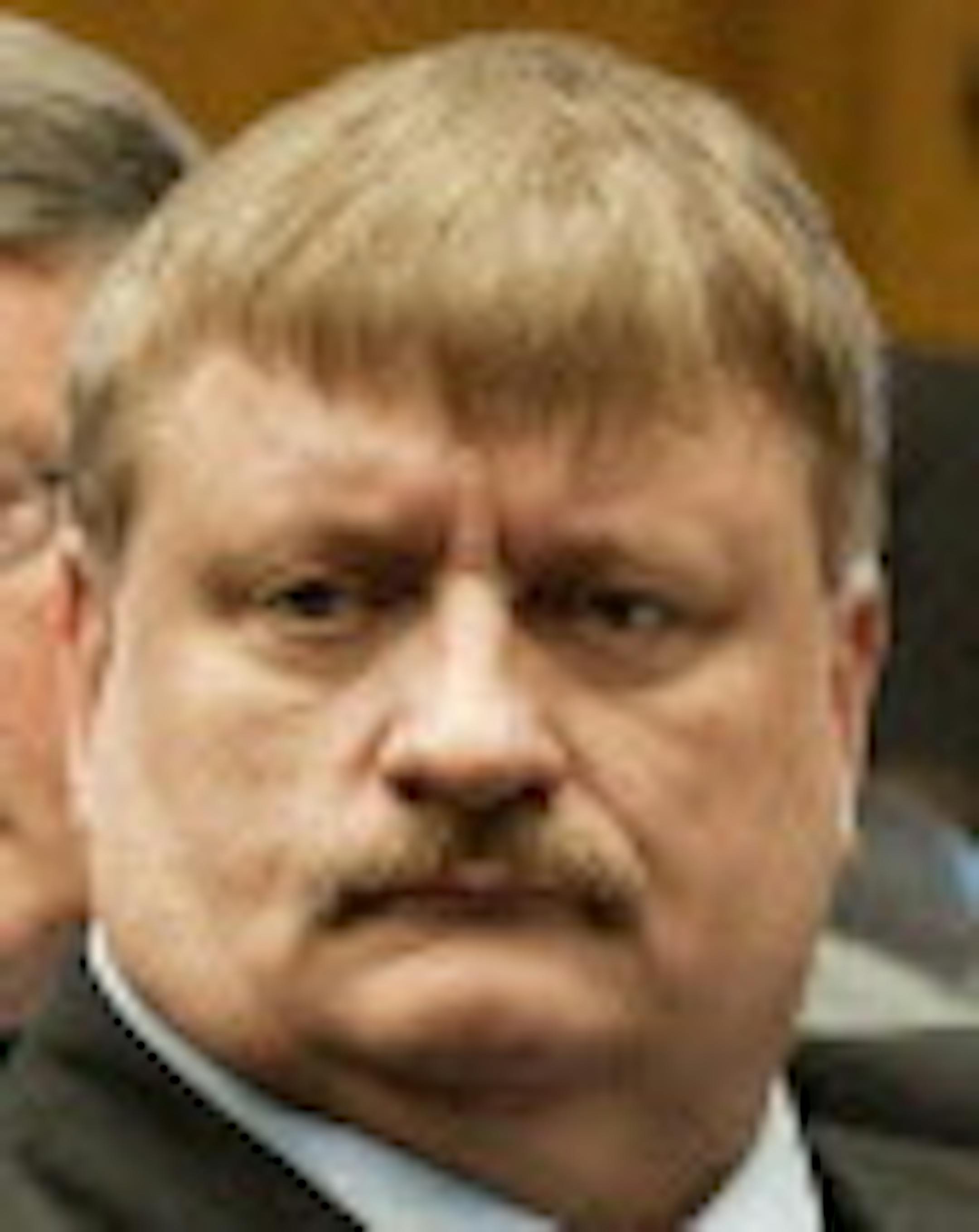 Representatives Frank Hornstein, Tom Hackbarth, Mike Beard, Duane Quam and Tim Kelly, L to R, listened to Scott Peterson MNDOT director of government affairs testify. Southeast Minnesota citizens and lobbyists filled the room during a joint hearing of the House and Senate energy policy committees, Tuesday, February 19, 2013 at a press conference to talk about frac sand mining. ] GLEN STUBBE * gstubbe@startribune.com